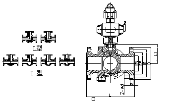 船用氣動球閥結(jié)構(gòu)圖